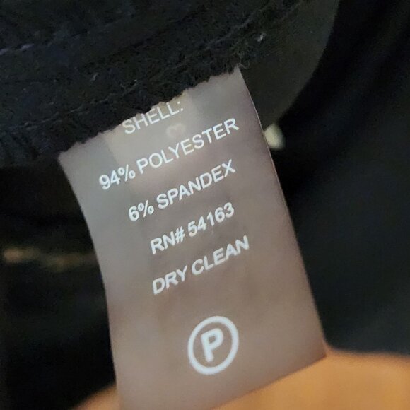 Calvin Klein Black Sleeveless Grommet Detail Sheath Dress Size 6 - Picture 7 of 7